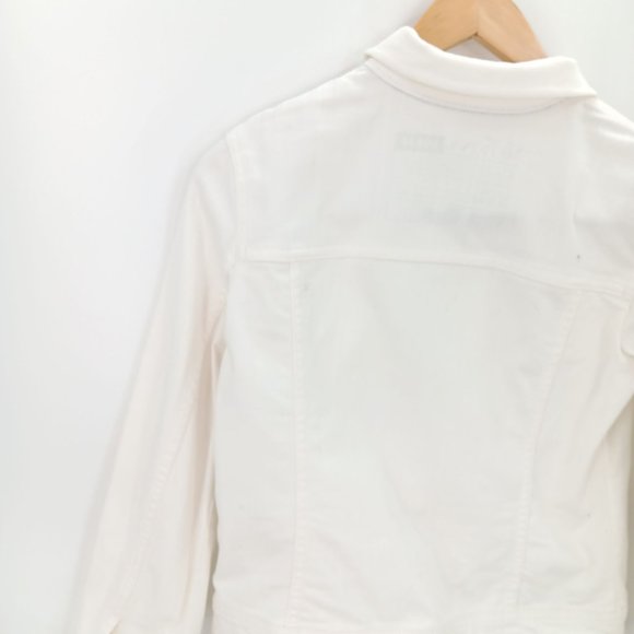 MERONA WOMANS XS DENIM WHITE JACKET - Picture 11 of 16